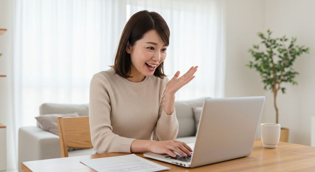 補助金制度を知った女性